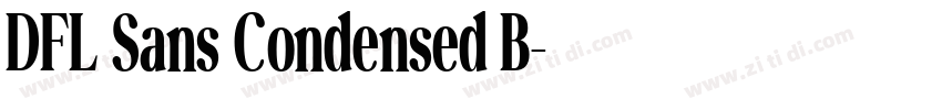 DFL Sans Condensed B字体转换